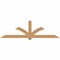 Ekena Millwork Redmond Timber Gable Bracket, Western Red Cedar, 108"W x 31 1/2"H x 3 1/2"D x 5 1/2"F, 7/12 Pitch GBW108X31X0406RED00SWR - alternate 1